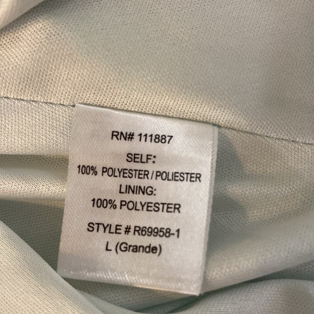 Rokoko Pastel Tie Satin Mini Slip Dress Cowl Neck Lingerie Straps Size Large - Picture 4 of 8